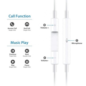 <span class=keywords><strong>Con</strong></span> EN-oído estéreo impermeable <span class=keywords><strong>Cable</strong></span> de <span class=keywords><strong>auriculares</strong></span> Original para <span class=keywords><strong>Iphone</strong></span> 7 auricular Jack para <span class=keywords><strong>Iphone</strong></span> - Product Image 4