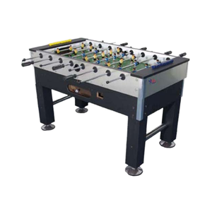 Mesa de Futbolín HONGMAO de 5 Pies, Diseño Elegante en Negro, Construcción Metálica |   Juego Completo de Accesorios con Logotipo Personalizable para Interiores - Product Image 1