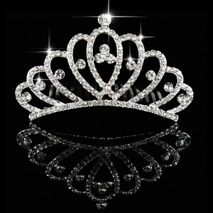 <span class=keywords><strong>Couronne</strong></span> de princesse pour filles anniversaire spectacle cadeau <span class=keywords><strong>couronne</strong></span> diadème diadème blanc plaqué cristal Floral <span class=keywords><strong>mariage</strong></span> mariée cheveux tête accessoires - Product Image 5