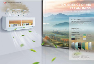 Hji 12000btu inverter מיזוג סוג פיצול רק קירור מפעל midex כמו מיזוג אוויר - Product Image 5