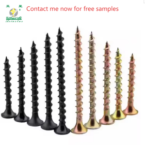 Vis auto-perceuses galvanisées pour cloisons sèches Vis à bois à empreinte cruciforme en phosphate noir pour profilé en aluminium Mesure métrique - Product Image 3