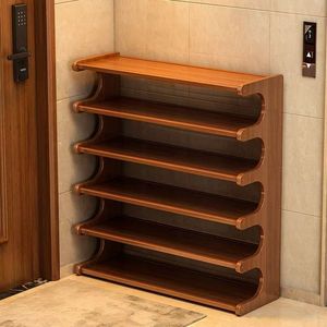 <span class=keywords><strong>Scarpiera</strong></span> a 5 livelli in legno massello, scaffale porta scarpe multistrato <span class=keywords><strong>con</strong></span> ripiano superiore per ingresso, soggiorno, casa - Product Image 3