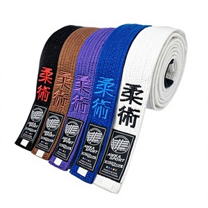 Cinturón Profesional de BJJ, Cinturón de Rango de Jiu Jitsu Brasileño, Cinturón de Artes Marciales de Algodón, Logotipo Personalizado, para Adultos y Niños, Entrenamiento, Academia, Venta al Por Mayor - Product Image 4
