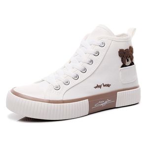 Nouvelles Baskets <span class=keywords><strong>en</strong></span> <span class=keywords><strong>Toile</strong></span> Montantes "Ours à Poche" pour Femmes, Idéales pour l'Été et l'Hiver, Design Niche Polyvalent - Product Image 5