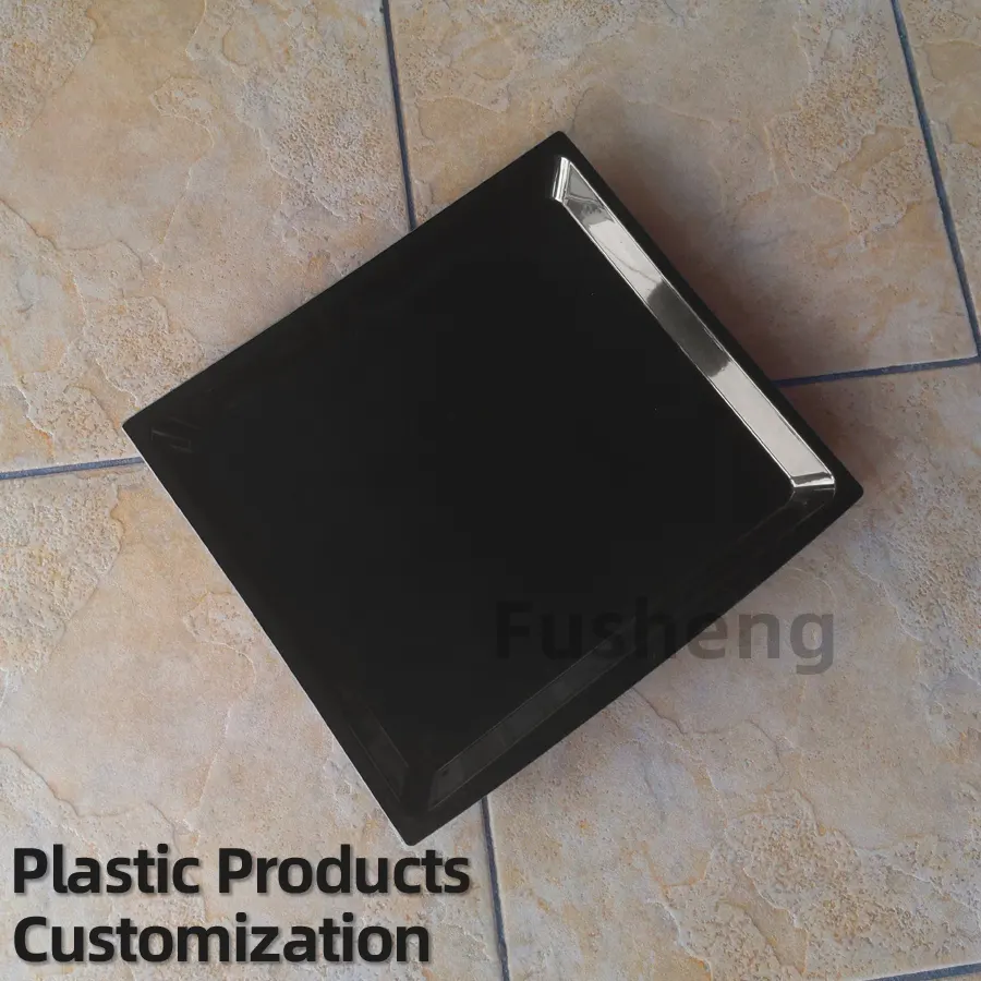 Hersteller kundenspezifisch dicke ABS-HIPS-Blätter Kunststoff geformtes Heißgefäß Abdeckung Gehäuse Tablette Vakuum-Formierung schwarze Schale