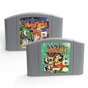 Consoles de jeux vidéo rétro <span class=keywords><strong>BANJO</strong></span>-KAZOOIE <span class=keywords><strong>BANJO</strong></span>-TOOIE Version USA en anglais Cartouche de <span class=keywords><strong>jeu</strong></span> N64 64bit pour N64 - Product Image 1