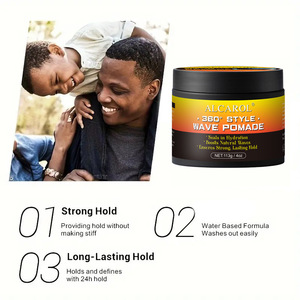 Pronta Consegna: Pomata 360 Wave da 100g per <span class=keywords><strong>Uomo</strong></span>, <span class=keywords><strong>Cera</strong></span> Modellante per <span class=keywords><strong>Capelli</strong></span> a Tenuta Forte <span class=keywords><strong>con</strong></span> Olio di Argan e Burro di Karité, Crema Definizione Onde - Product Image 4