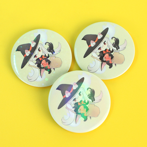 Lingban Wholesale Custom Logo Round Shape PU <strong>Button</strong> Badge <strong>Pins</strong> - Product Image 6
