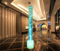 Panneau mural à bulles d'eau, pilier lumineux LED, vente directe d'usine, éclairage LED intérieur, décoration intérieure, pilier à bulles d'eau en acrylique