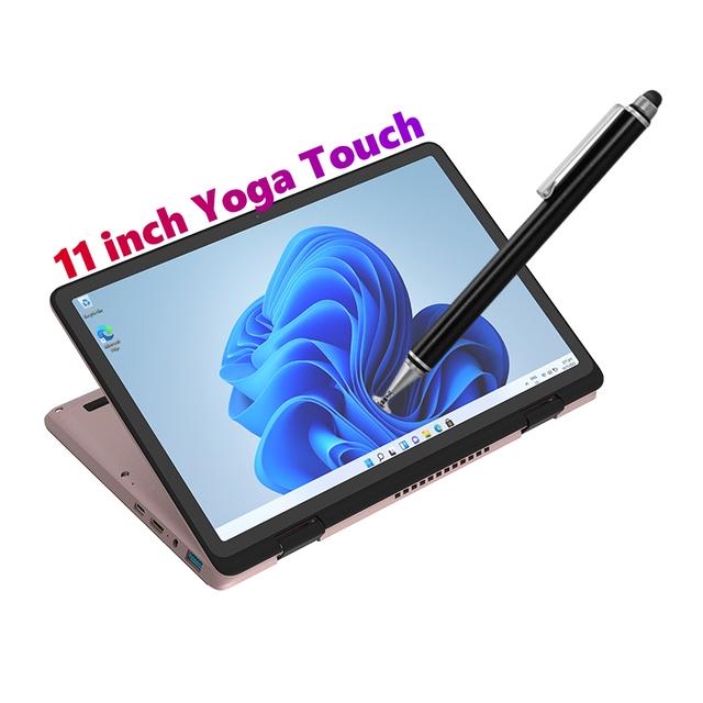 Wholesale Cheap Yoga Touch Screen 11 Inch Intel N100 Notebook PC 2 in 1 32gb Ram windows 11 Computadora Portatil Laptop