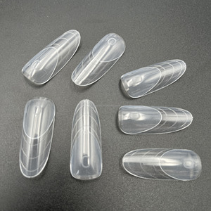 Nouveau Rose Réutilisable Extension Ongles Beauté Fourniture <span class=keywords><strong>Capsule</strong></span> Popit <span class=keywords><strong>Ongle</strong></span> Moule Français Amande Double Forme Nail Tip - Product Image 4