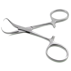 <b>Clamping</b> Holding Instrument Hemostatic Forceps Surgical Tool for Medical Use Reusable Backhaus Manual Stainless Steel - Product Image 1