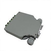 Boîtier de terminaison fibre optique sur rail DIN OEM ODM en acier laminé à froid, ABS ignifuge, 6 ou 12 cœurs SC APC UPC, boîtier de distribution optique