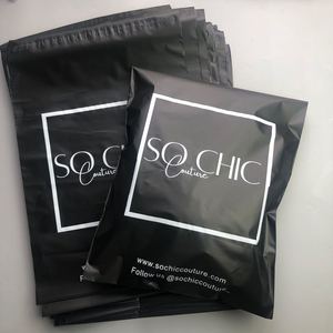 eco friendly biodegradable luxury custom matte black /custom shipping bag/poly mailer plastic package bags courier bags satchel