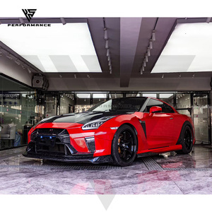 Parachoques Delantero Vari 2019 Estilo <span class=keywords><strong>Magnum</strong></span> <span class=keywords><strong>Opus</strong></span>, Mitad Fibra de Carbono, con Labio, para Nissan GTR R35 2008-2019 - Product Image 6