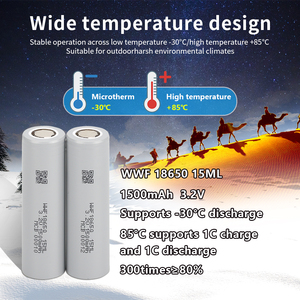 Nhỏ có thể sạc lại 18650 <span class=keywords><strong>Lithium</strong></span> <span class=keywords><strong>Ion</strong></span> pin nhiệt độ thấp 15ml 3.7V 3.6V 3.2V <span class=keywords><strong>1500</strong></span> <span class=keywords><strong>mAh</strong></span> cho nhiệt độ khác nhau - Product Image 5