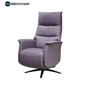 كرسي استرخاء كهربائي دوار بمقعد واحد من الجلد الأصلي بتصميم عصري مع شحن USB، متوفر بالجملة - Product Image 6