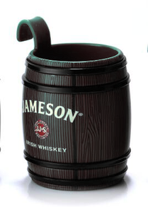 Vasos de chupito creativos de 25 ml con forma de barril, tazas de plástico reutilizables con gancho para cerveza, vasos vintage con forma de sidecar para bar y <span class=keywords><strong>pub</strong></span> - Product Image 4