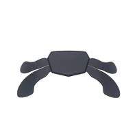 Kit de palettes séparées noires unies pour manette compatible, amovibles, interchangeables, sans fil, en plastique ABS, pour réparation et remappage pratiques