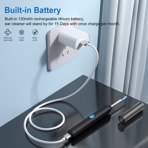 Visuelles Ohrenreinigungsset mit 1296P HD WLAN-Kamera, Anti-Rutsch-Verriegelung, Silikonspitze, 5 Ersatzspitzen, Trommelfell-Sicherheit für Kinder, Senioren, Erwachsene und Tierpflege - Product Image 3