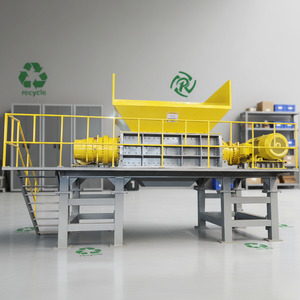 Déchiqueteur de métaux pour le recyclage des déchets d'acier et de <span class=keywords><strong>ferraille</strong></span>, puissant déchiqueteur <span class=keywords><strong>à</strong></span> double arbre pour la production de poudre métallique - Product Image 1