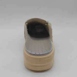 LXG, prezzo a buon mercato in microfibra pelle superiore scarpe da infermiera tacco <span class=keywords><strong>aperto</strong></span> ESD scarpe di sicurezza bianche zoccoli adatti per linea medica HSW019 - Product Image 4