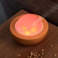 Humidificateur à ultrasons à lumière LED 7 couleurs, diffuseur d'arômes d'huiles essentielles en bois massif, USB grande capacité, pour la maison et le bureau