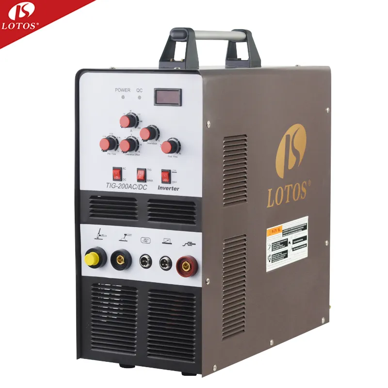 Lotos tig200 ac dc tig welder double pulse for welding machine use ac aluminum welding machine 200a with free accessory