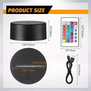 Wholesale 3D Night <b>Lights</b>, 3D LED <b>Lights</b>, Acrylic Night <b>Lights</b>, Custom Patterns, Festival Gifts From Lighting Factory.DIY - Product Image 2
