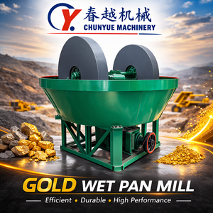 Molino de Bandeja Húmeda CYM a Precio Competitivo, Máquina de Molienda de Oro con Motor AC y Engranajes, Capacidad de 0.5-50 TPH para el Procesamiento de Mineral de Oro - Product Image 6