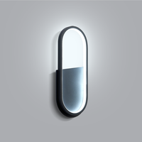 Applique murale LED directe usine, 6000K Blanc Froid, 18W, moderne et décorative, à économie d'énergie pour chambre, salle de bain, couloir, éclairage intérieur
