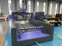 Routeur CNC ACCTEK 4 axes 5 axes avec dispositif de rotation et tête oscillante, routeur CNC 3D