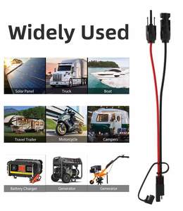 Solar-Verlängerungskabel 10AWG 30cm Kupferkern IP67-Zertifiziert mit 2 SAE-Polaritätsumkehr-Adaptern für Wohnmobile LKWs Motorräder - Product Image 6