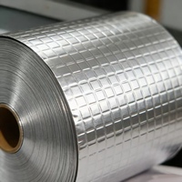 Film composite aluminium et PET gaufré à haute viscosité avec adhésif silicone pour la fermeture des sacs