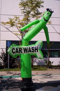 Customized Advertising Promotion Inflatable Waving Man Inflatable Car Wash air <strong>Dancer</strong> with Arrow <strong>Sign</strong> for Events - Product Image 4