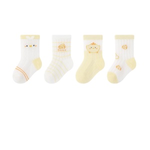 <span class=keywords><strong>Meilleures</strong></span> <span class=keywords><strong>chaussettes</strong></span> en coton pour bébé, fines, respirantes, à motif de dessin animé, mi-mollet, sans coutures, pour l'été - Product Image 3