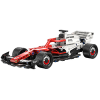 Jeu de construction éducatif personnalisé de 276 pièces 1:18 en ABS, thème de transport, voiture de course F1 (à tirer en arrière)
