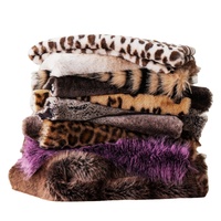 Couvertures en fausse fourrure pour chinchilla, imprimé animal 3D, couverture luxueuse en vison de créateur royal pour l'hiver