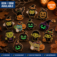 Spille Smaltate Personalizzate di Halloween: Strega Spettrale, Gatto, Zucca, Fantasma, Mostro - Distintivi da Bavero OEM ODM, Ordini all'Ingrosso per Fabbriche