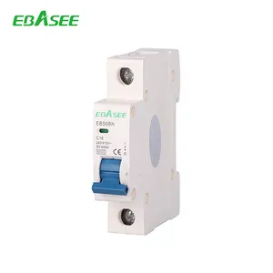 Shipping Within 1 Day Electrical EBASEE Brand Circuit Breaker 1P MCB 40A 6KA Miniature Circuit Breaker