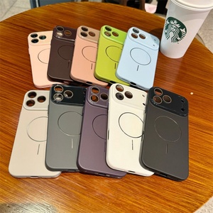 Funda de Silicona Líquida de Lujo para Teléfono Móvil, Venta al Por Mayor, para iPhone 17 Pro Max, Color Sólido, Antigolpes - Product Image 1