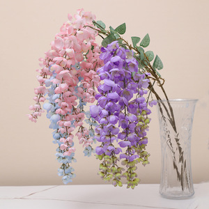 Fleurs artificielles en soie Abelia Wisteria faites à la main pour aménagement paysager, art floral suspendu pour salles de mariage, hôtels, Saint-Valentin - Product Image 2