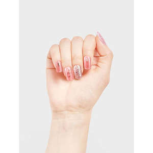 Ensemble d'ongles artificiels en or rose avec 6 pièces et étui pour ongles, y compris tous les articles nécessaires - Product Image 1