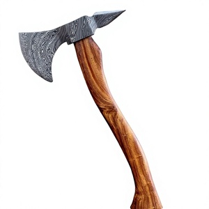 Hache en acier Damas de haute qualité, multi-usages, hache viking en acier Damas, hache de chasse avec tête en acier Damas, hache viking - Product Image 3