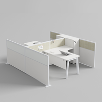 Nouvelle conception couleurs personnalisées mobilier de bureau poste de travail 8 places