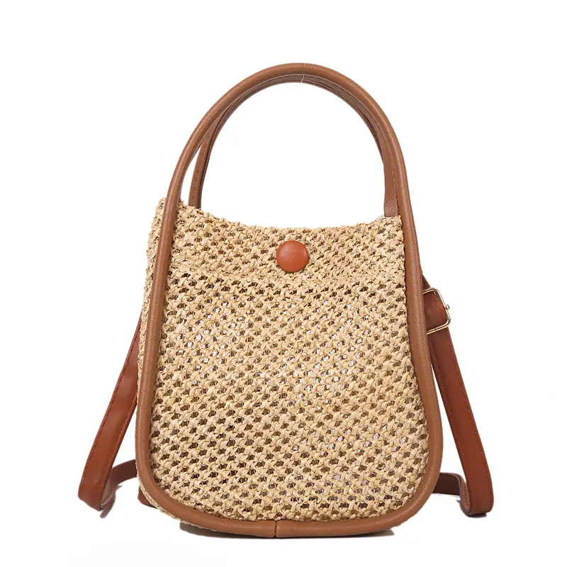 2022 new design Fashionable Cute Mini crossbody Shoulder Bag Casual Woven Summer Beach Rattan Straw Bag Handbag