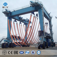 Grue mobile de chantier naval offshore pour yachts marins, élévateur de bateaux 500 tonnes 600 tonnes, avec moteur et PLC, à vendre
