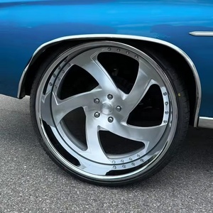 Jantes en alliage d'aluminium forgé à 5 branches, finition chromée polie, argent, 5x114.3 5x120 5x130 17 18 19 20 21 22 <span class=keywords><strong>pouces</strong></span> pour Chevrolet - Product Image 5