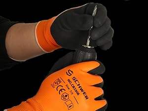 Gants de Travail d'Hiver pour Congélateur pour Extérieur par Temps Froid Gardent les Mains au Chaud Gants Imperméables pour la Pêche sur Glace la Neige et le Déneigement - Product Image 4