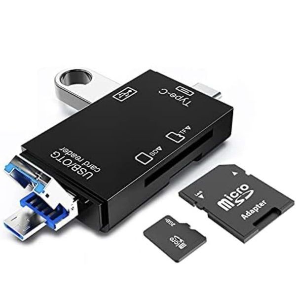 Multifunction 4-in-1 Card Reader USB Type-C OTG External for TF Adapter for Phone PC Laptop